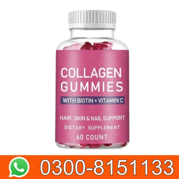 Collagen Gummies with Biotin + Vitamin C Now In Pakistan