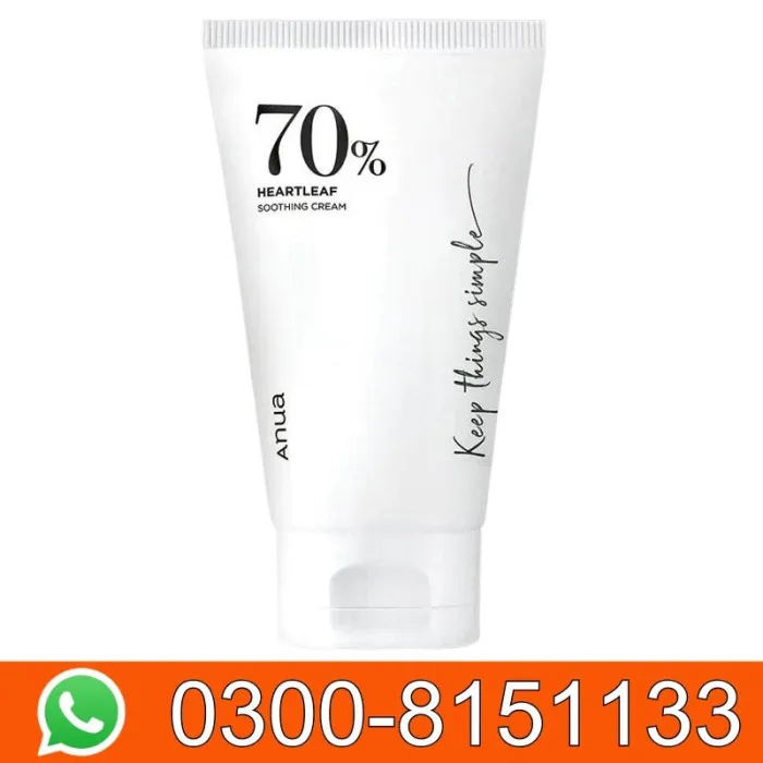 ANUA Heartleaf 70% Soothing Cream (100ml) In Pakistan 