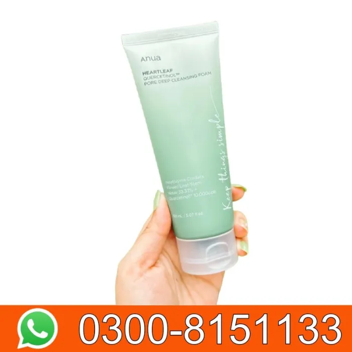 Anua Heartleaf Quercetinol Pore Deep Cleansing Foam 150ml In Pakistan | Shoprex.com.pk