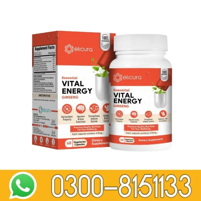 Elicura Vital Energy Capsule in Pakistan