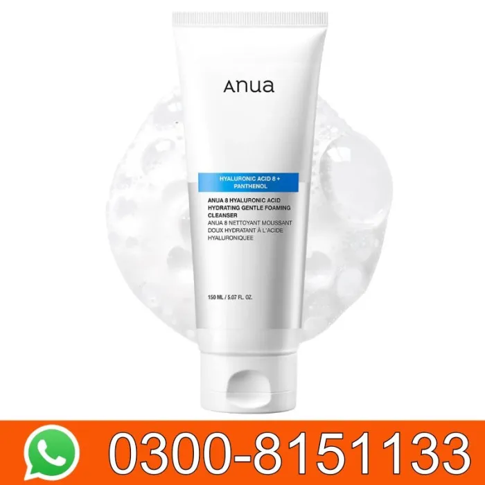 Anua 8 Hyaluronic Acid Hydrating Gentle Foaming Cleanser 150ml In Pakistan 