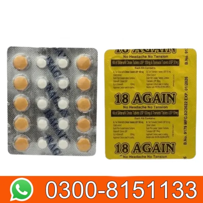 18 Again Sildenafil Citrate Tablets In Pakistan