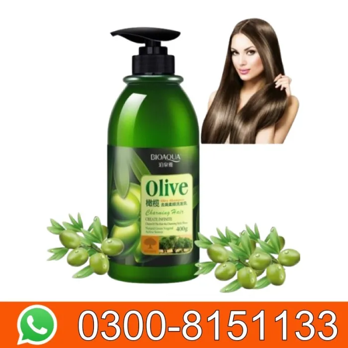 Bioaqua Natural Extraction Olive Anti Dandruff Silky Shampoo In Pakistan