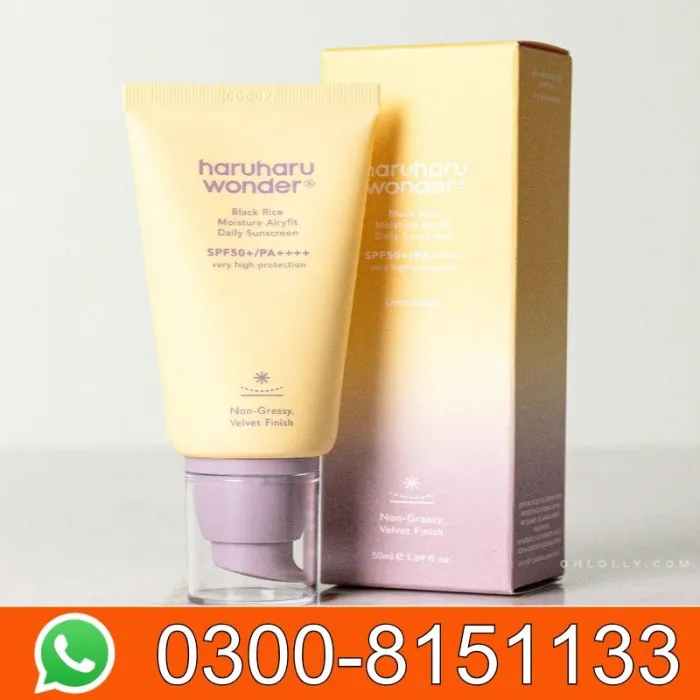 Haruharu Wonder – Black Rice Moisture Airfit Daily Sunscreen 50ml In Pakistan 