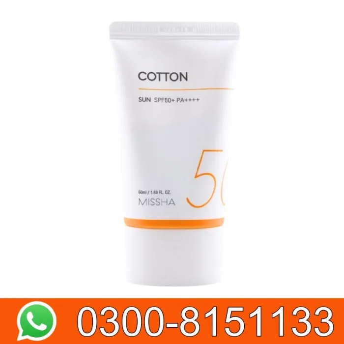 MISSHA All Around Safe Block Cotton Sun SPF50+ PA++++ (50 Ml) In Pakistan 