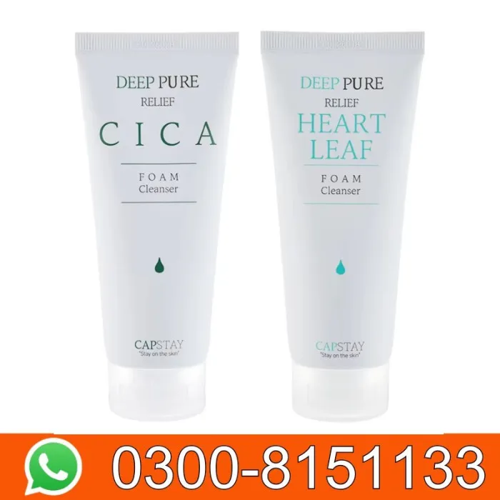 CAPSTAY Heartleaf Deep Cleansing Facial Cleanser With Hyaluronic Acid 150ml Made In Korea In Pakistan 