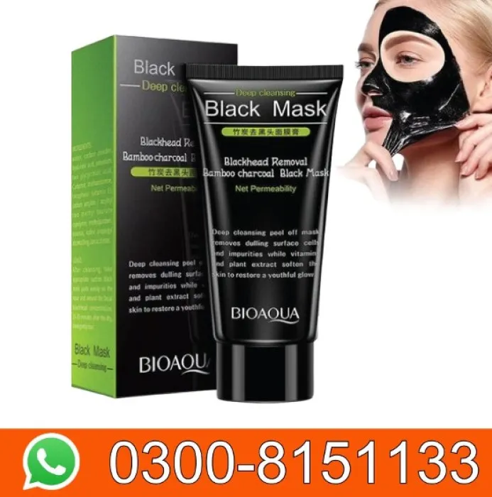 Blackhead Removal Bamboo Charcoal Black Mask In Pakistan 