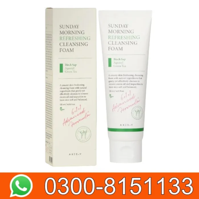 Axis-Y Sunday Morning Refreshing Cleansing Foam 120ml  In Pakistan  